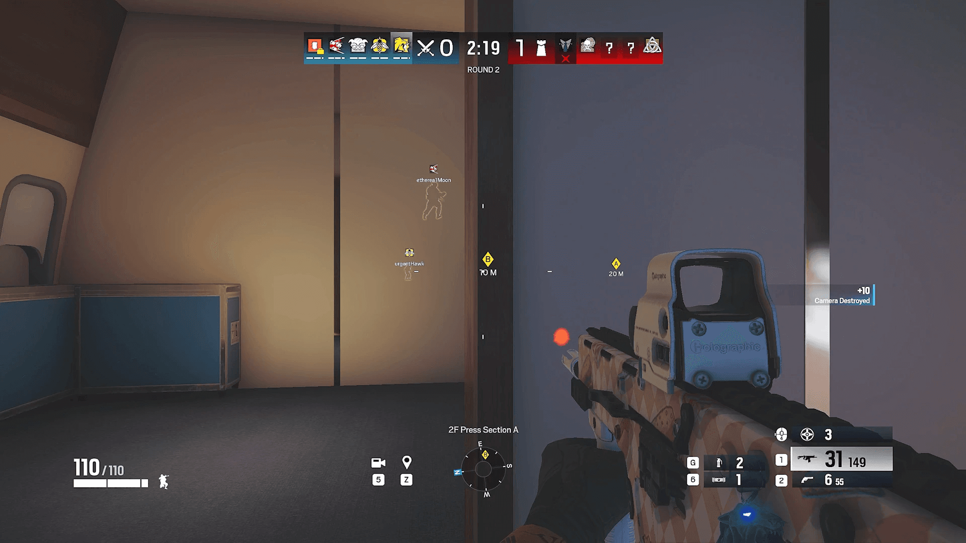 The scene as the anti-cheat sees it, with no overlay drawn